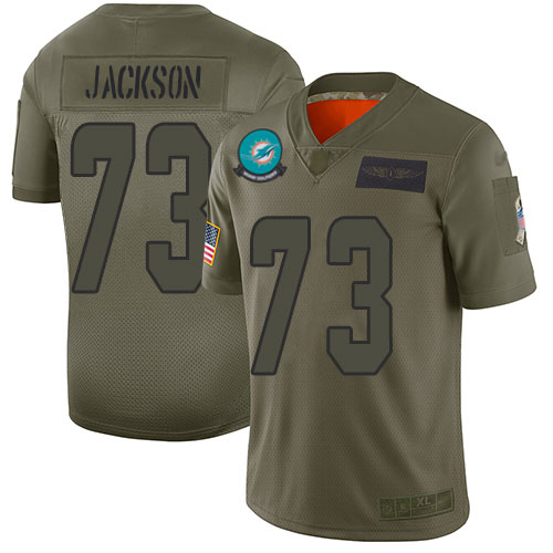 Nike Miami Dolphins #73 Austin Jackson Camo Youth Stitched NFL Limited 2019 Salute To Service Jersey->youth nfl jersey->Youth Jersey